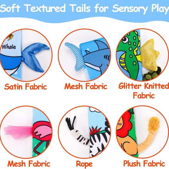 NEW! 2PCS Baby Books 0-6 Months Crinkle Touch Feel Busy Soft Books for Babies - Picture 6 of 7